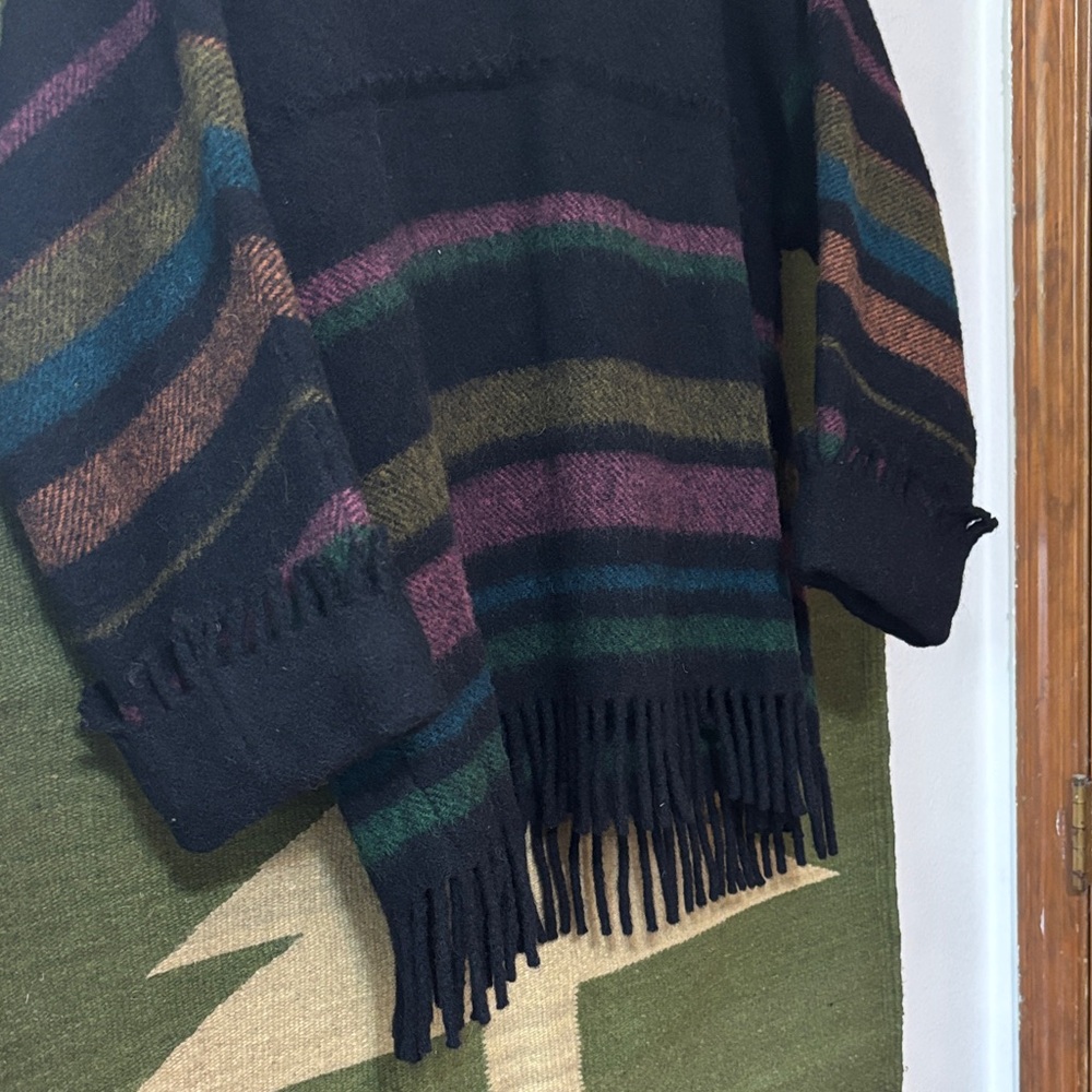 Vintage Lapp lander fringe 100% wool sweater made in Norway - Picture 3 of 13